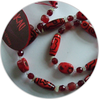 Bakau Beadworks - using semiprecious, african and glass beads Bakau Beadworks necklaces, bracelets and earrings